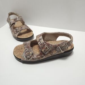Sas Relaxed Womens Sandals Size 9.5 M Multicolored Adjustable Buckles